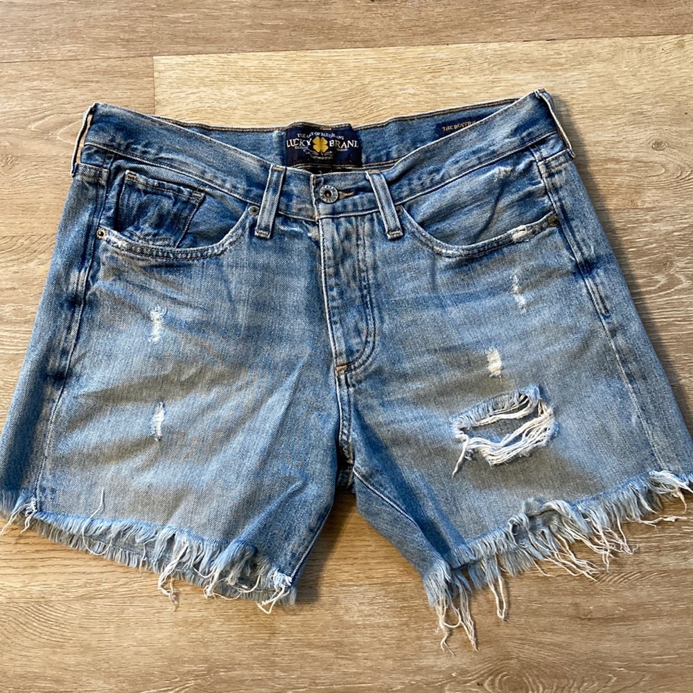 Lucky Brand Distressed Boyfriend Shorts
